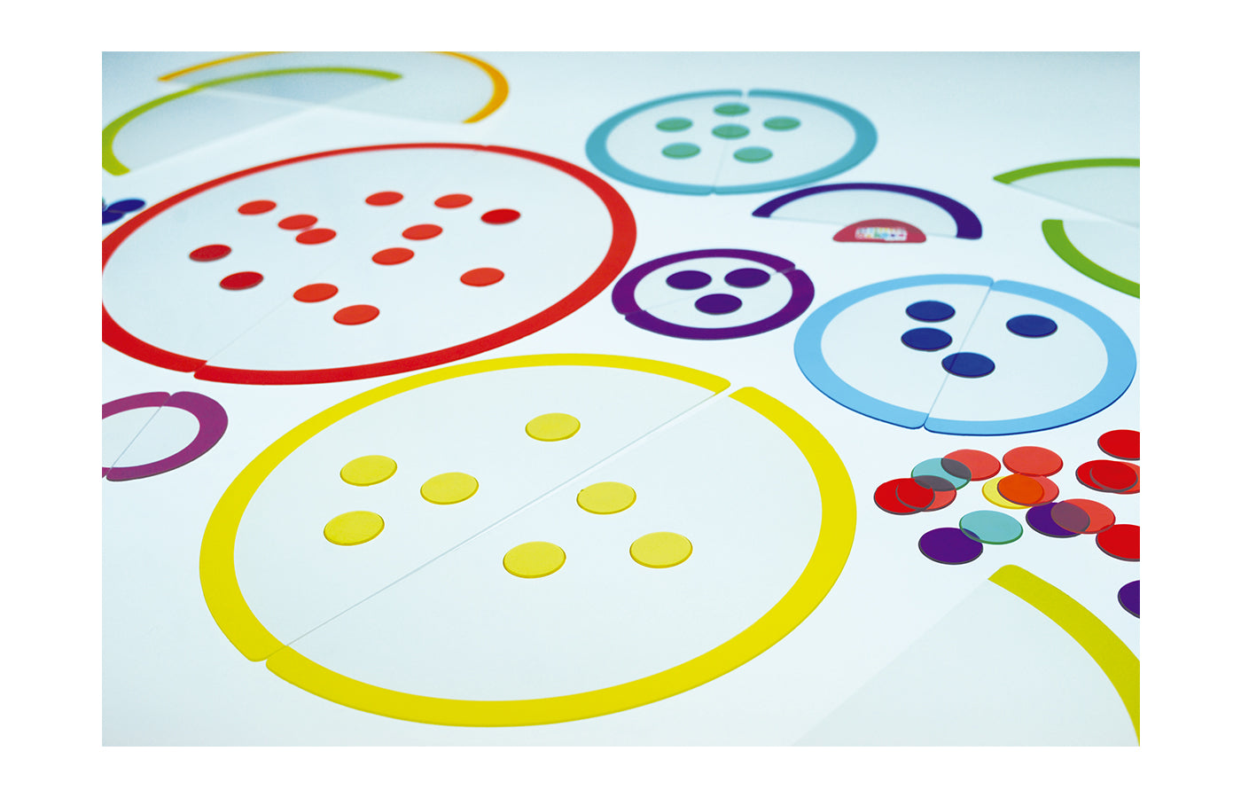 Transparante regenboog stencils (24)