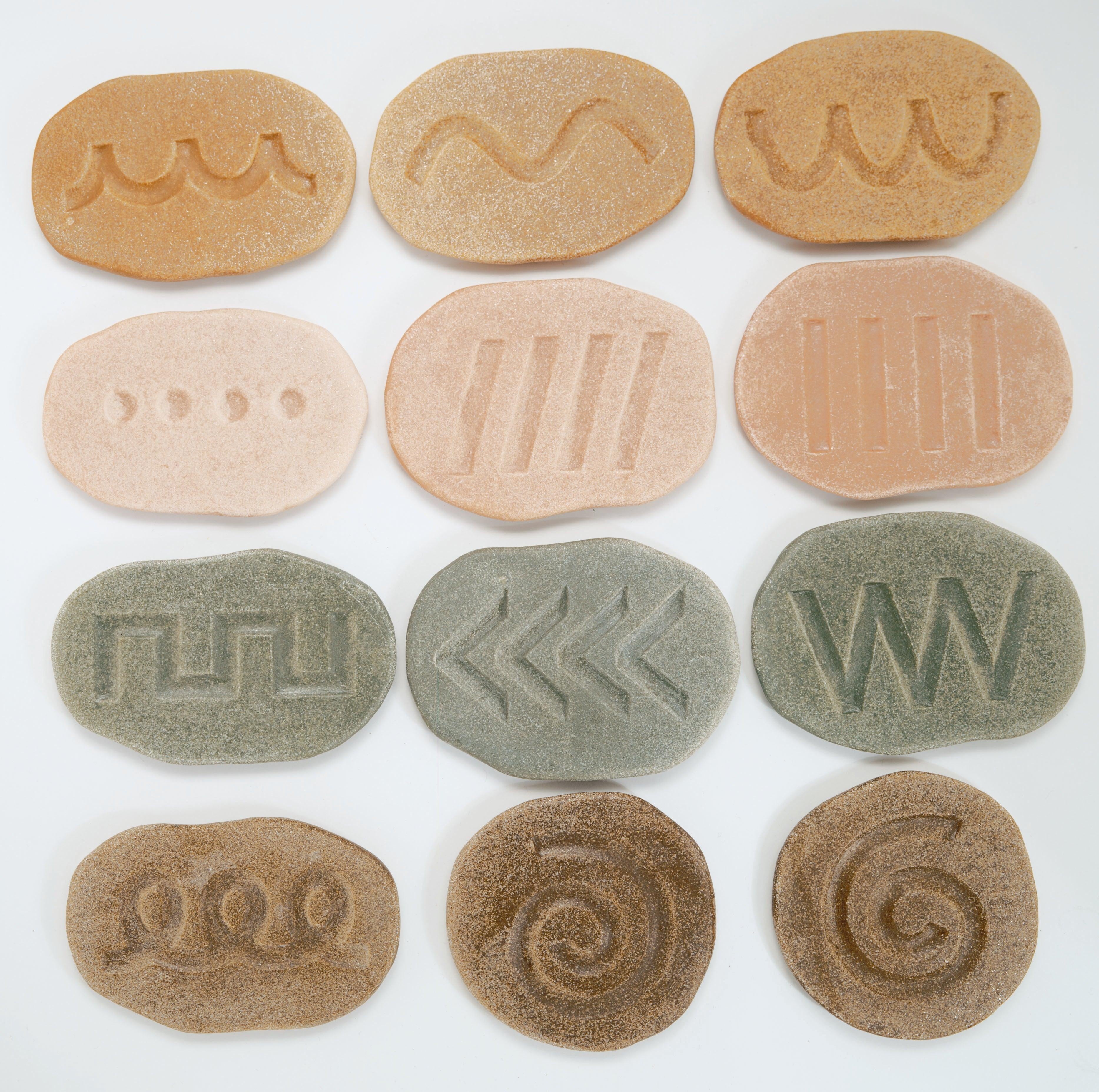 Voel schrijfpatroon stenen