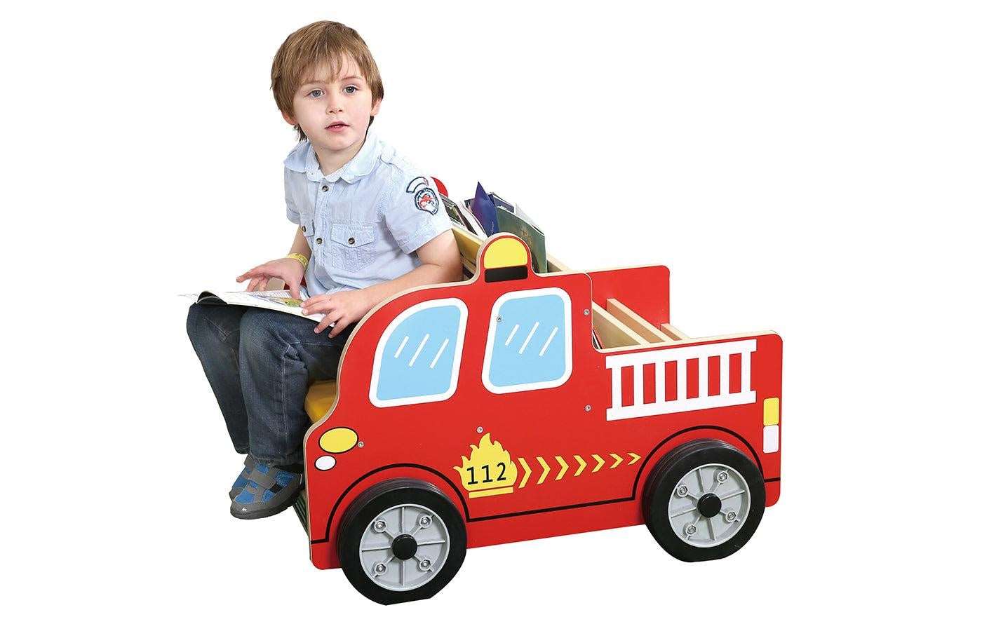 Boekenkast brandweerwagen