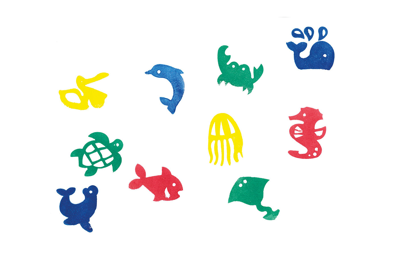 Mega stempels - onderwater dieren (10)