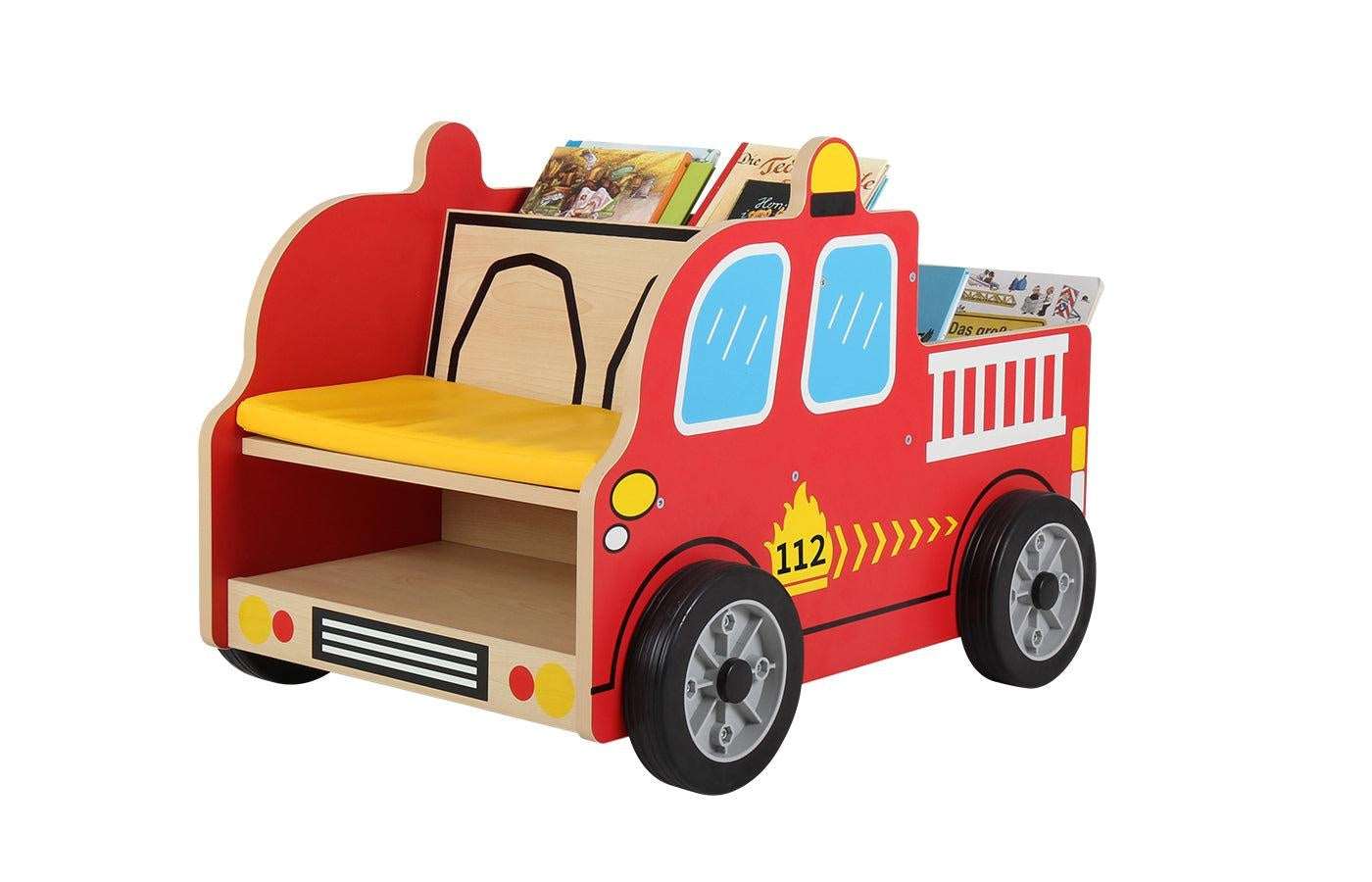 Boekenkast brandweerwagen