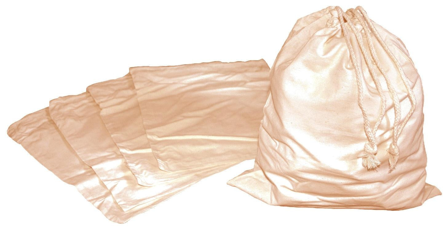 Katoenen zak met trekkoord