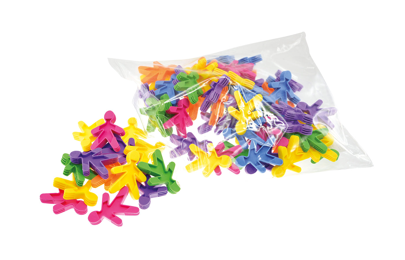 Gekleurde stapelmannetjes