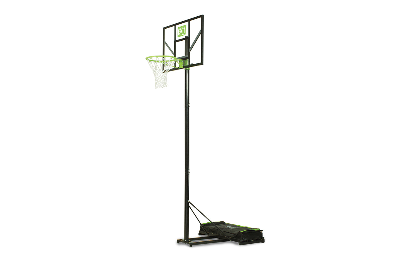 Verplaatsbaar basketbalbord - groen/zwart