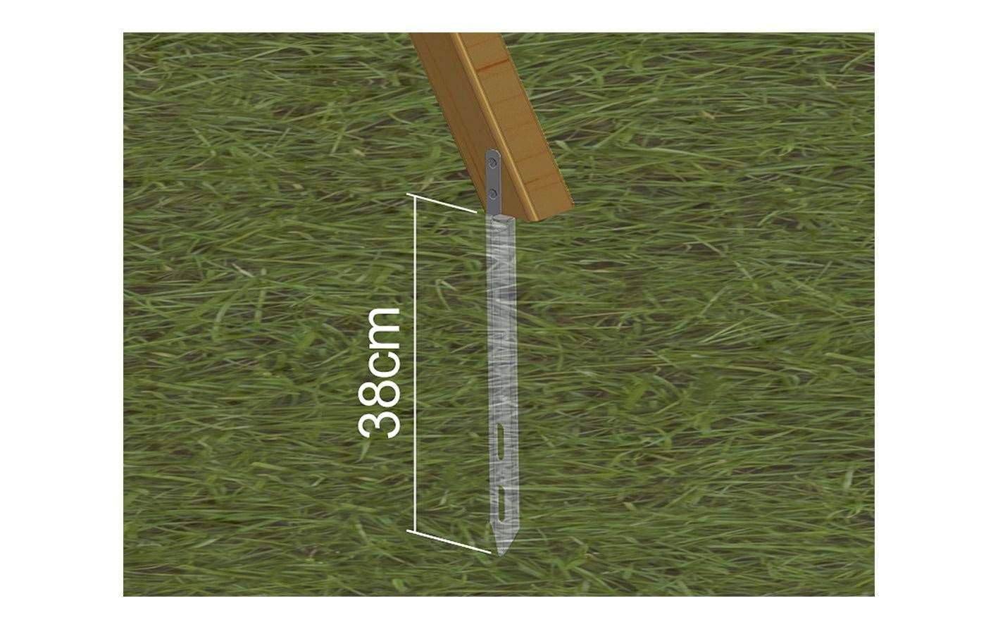 Ankerset voor speeltoestellen en speelhuisjes (set van 4)