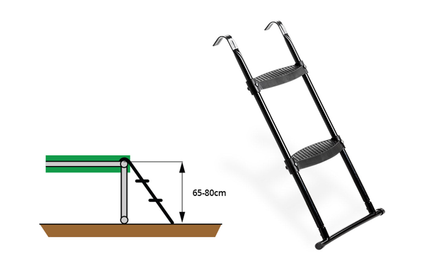 Ladder voor trampoline