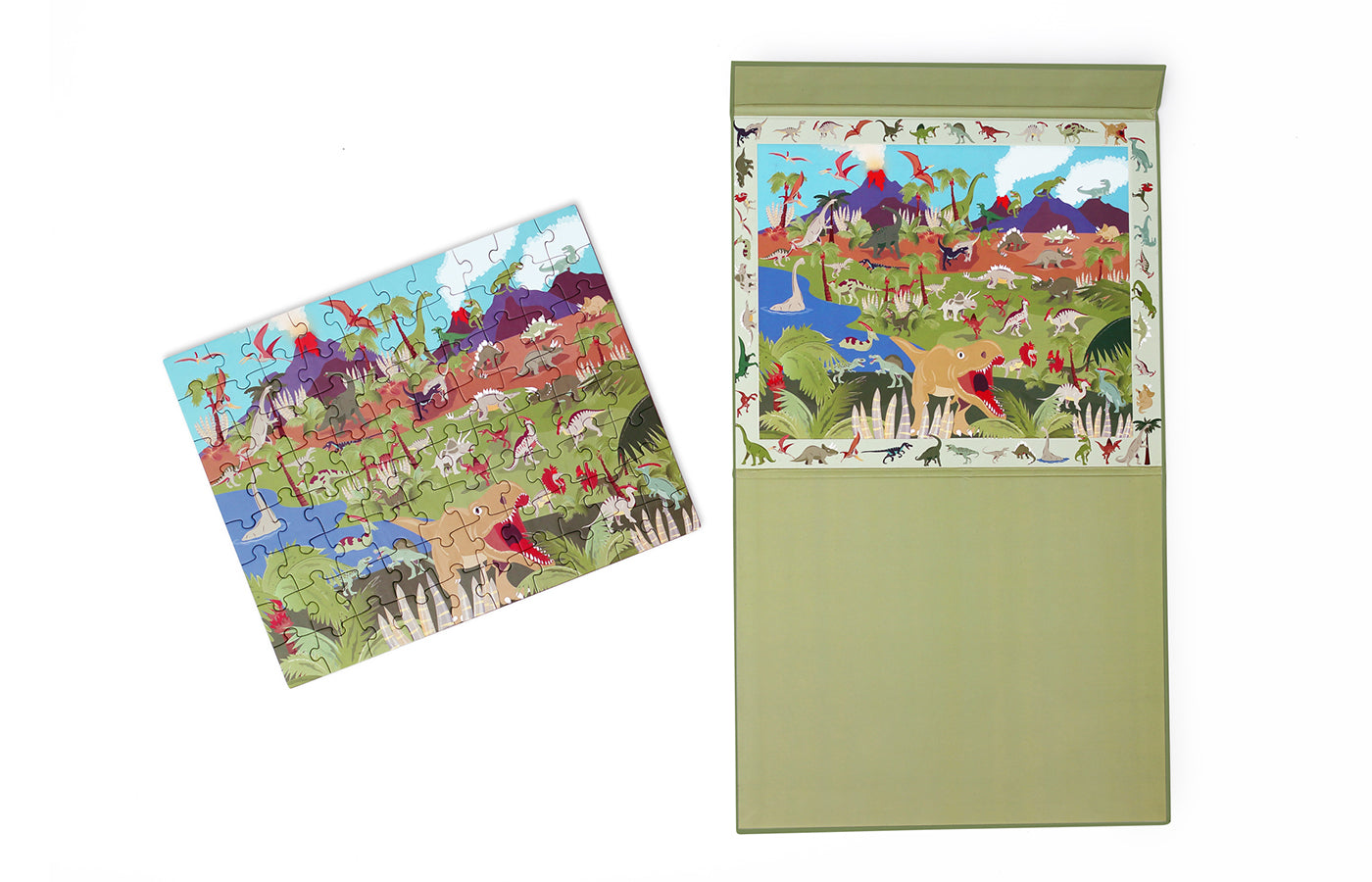 Magnetische detective puzzel - 'dinosaurussen' (80)