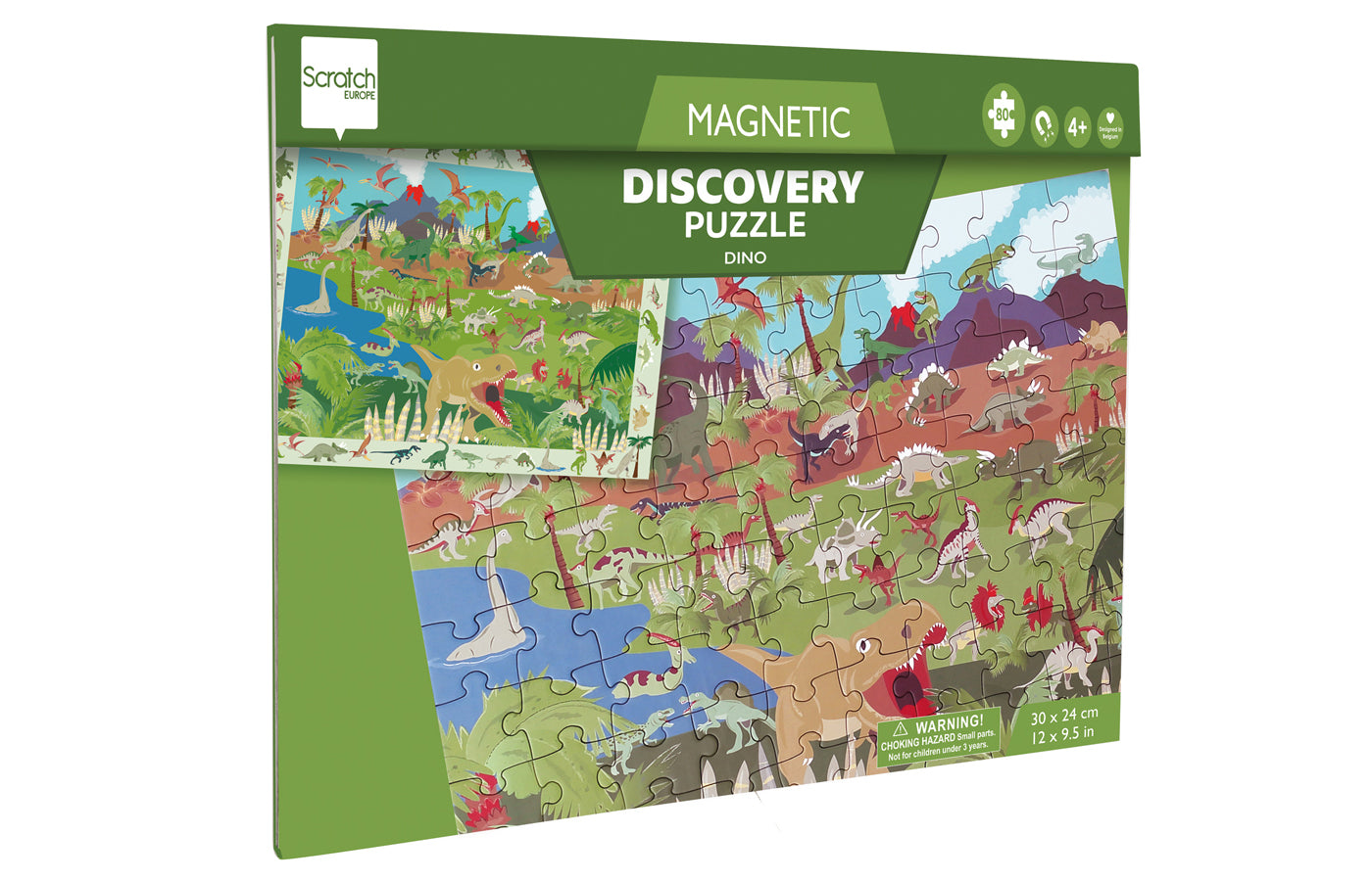 Magnetische detective puzzel - 'dinosaurussen' (80)