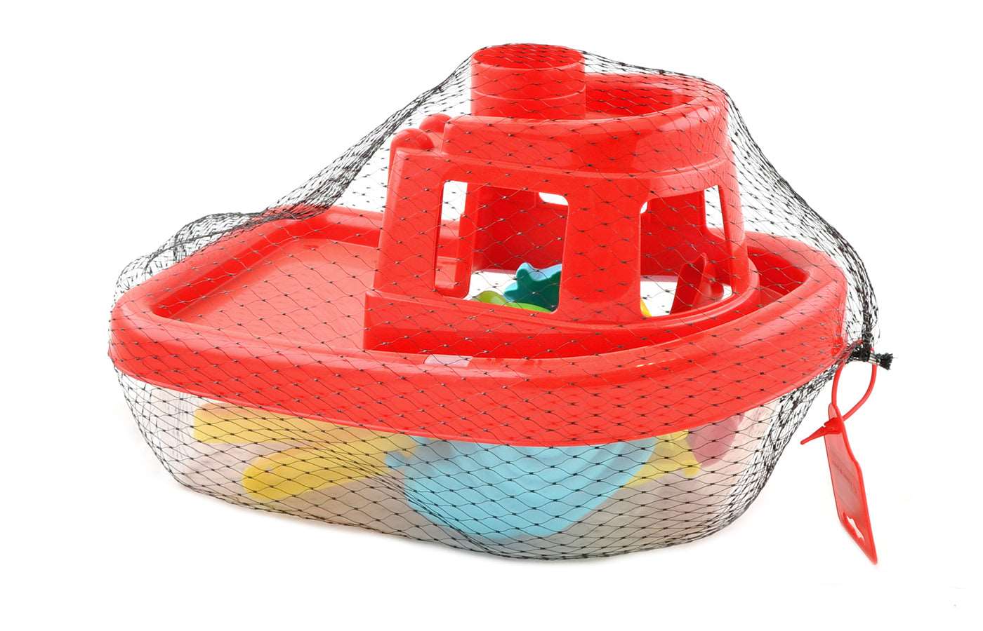 Boot met zandvormen