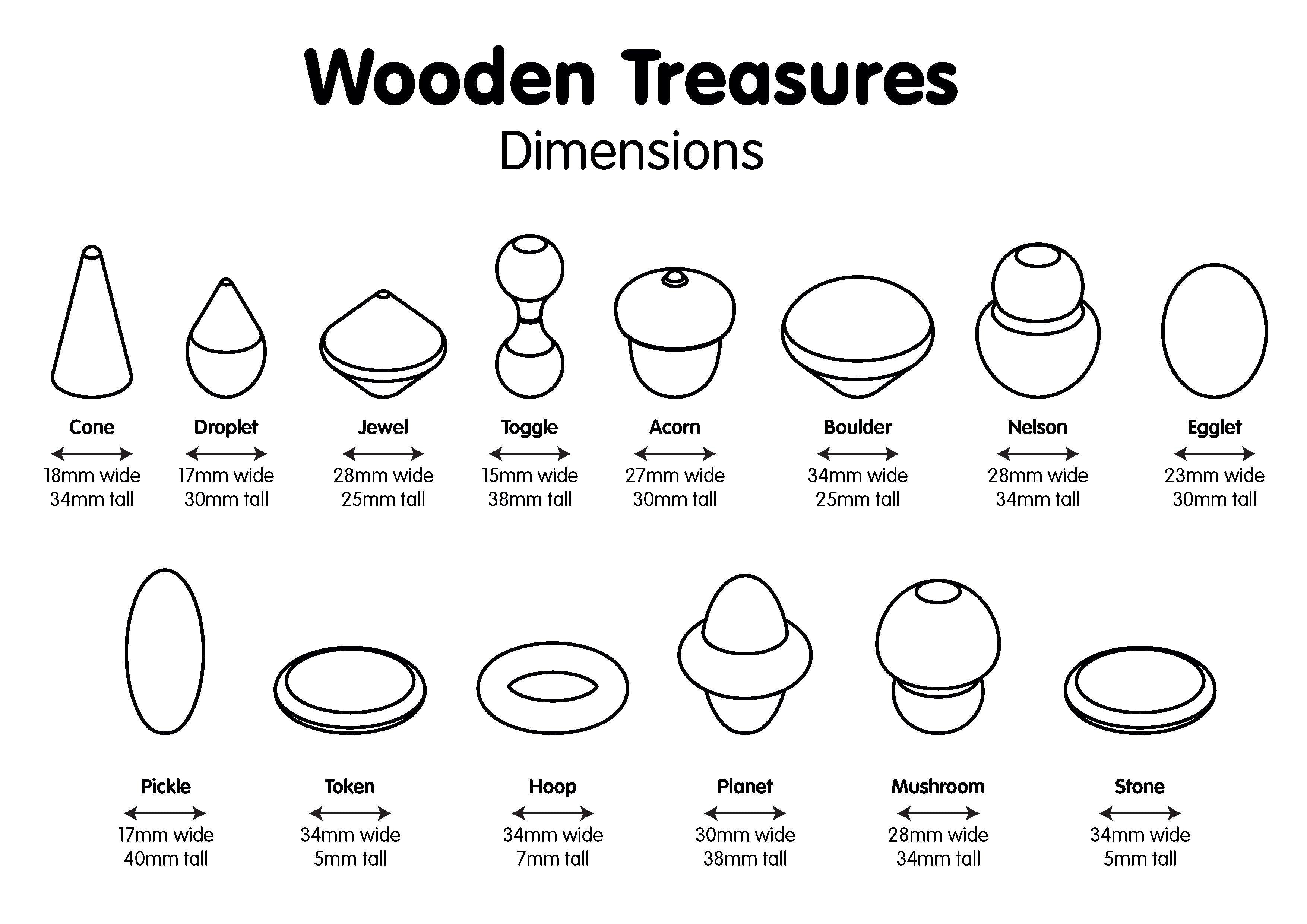 Houten attributen mix (42)