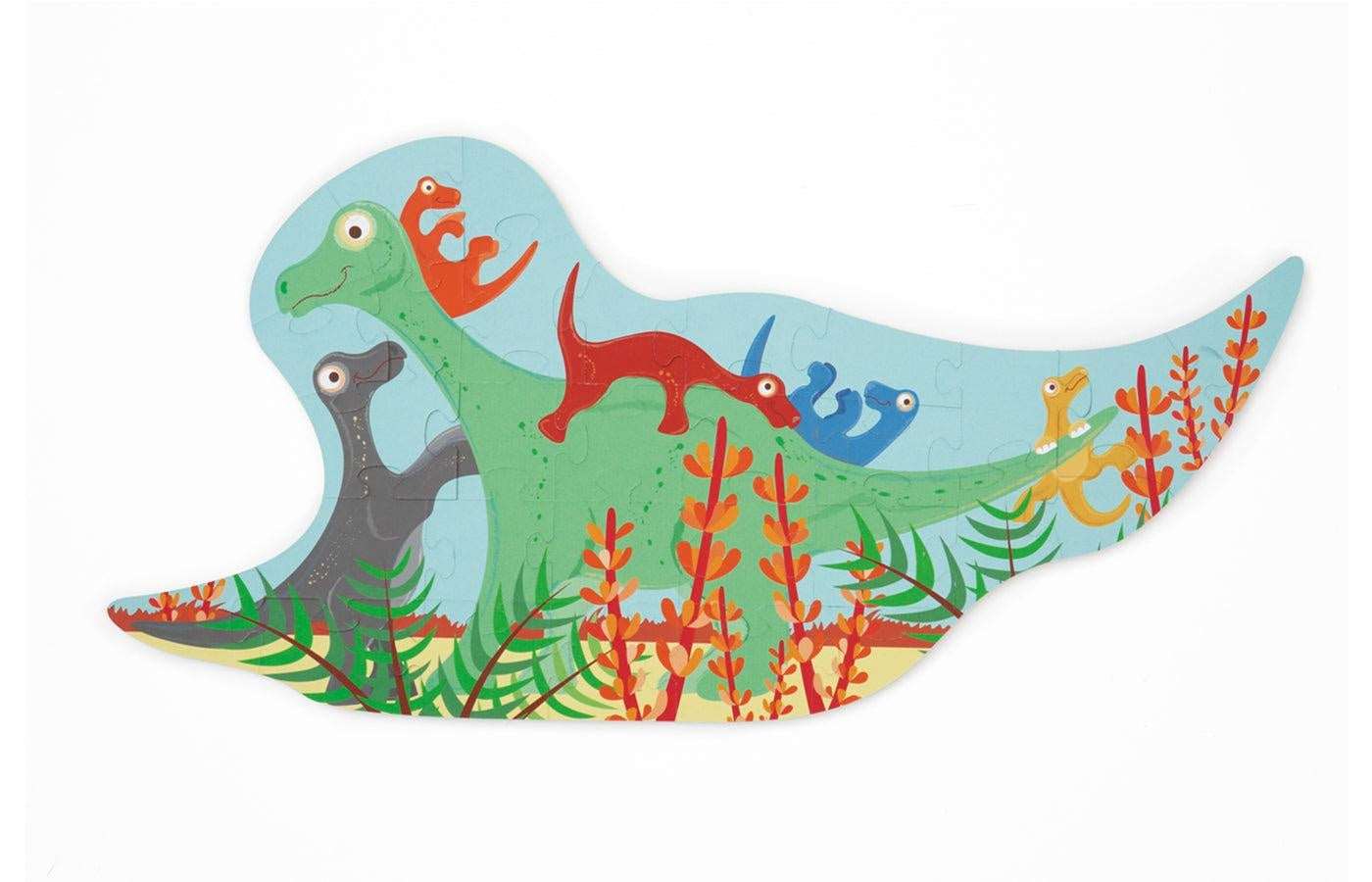 Contour puzzel - dinosaurussen