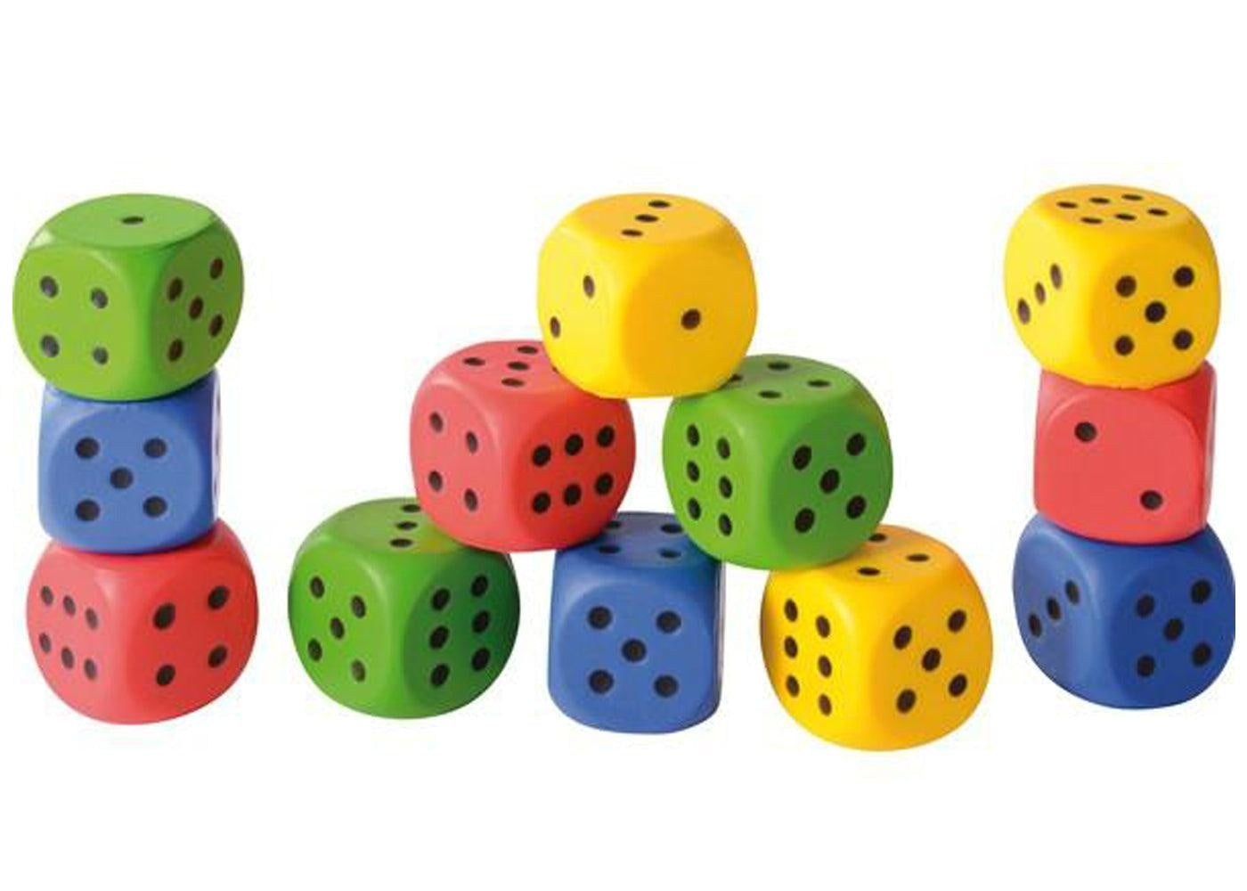 Dobbelstenen (12 - schuimrubber)