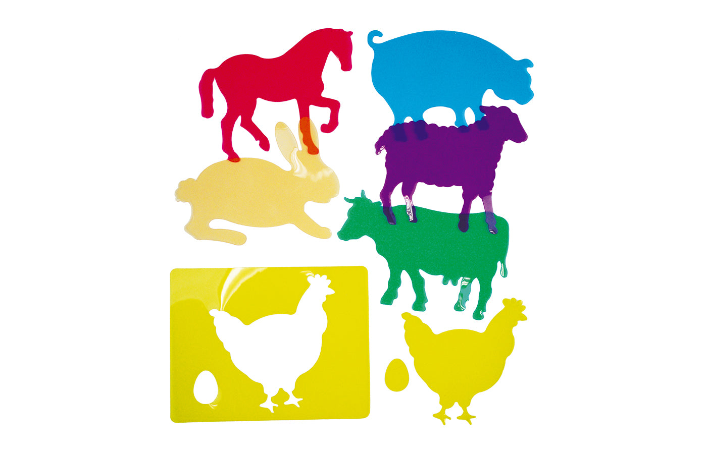 Transparante stencils - boerderij (6)