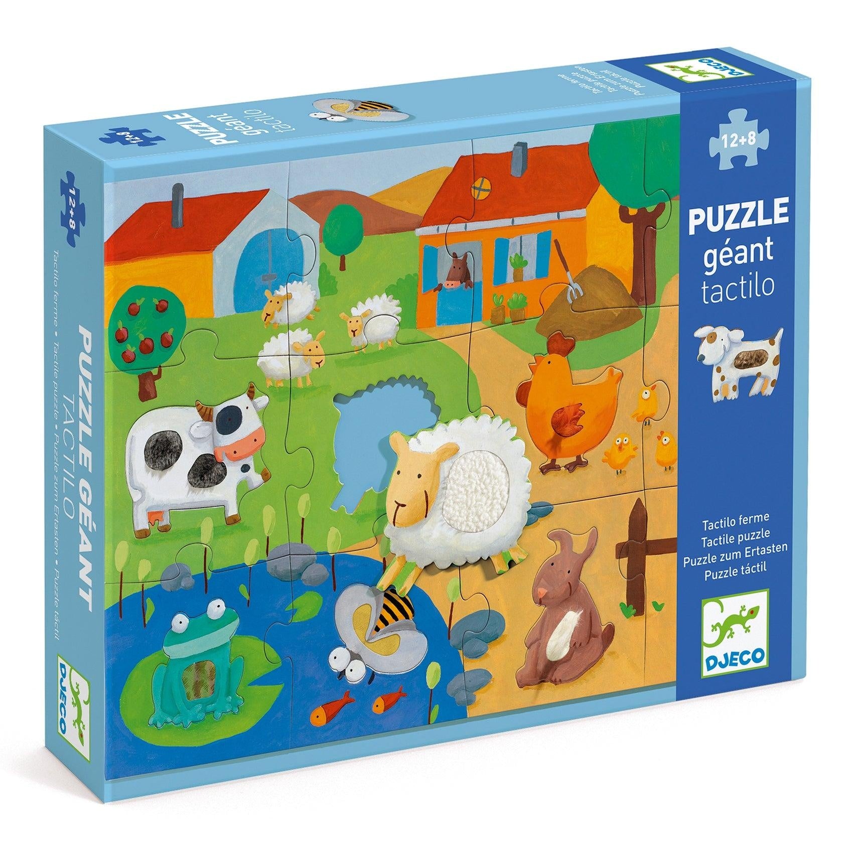 Grote tactiel puzzel - boerderij