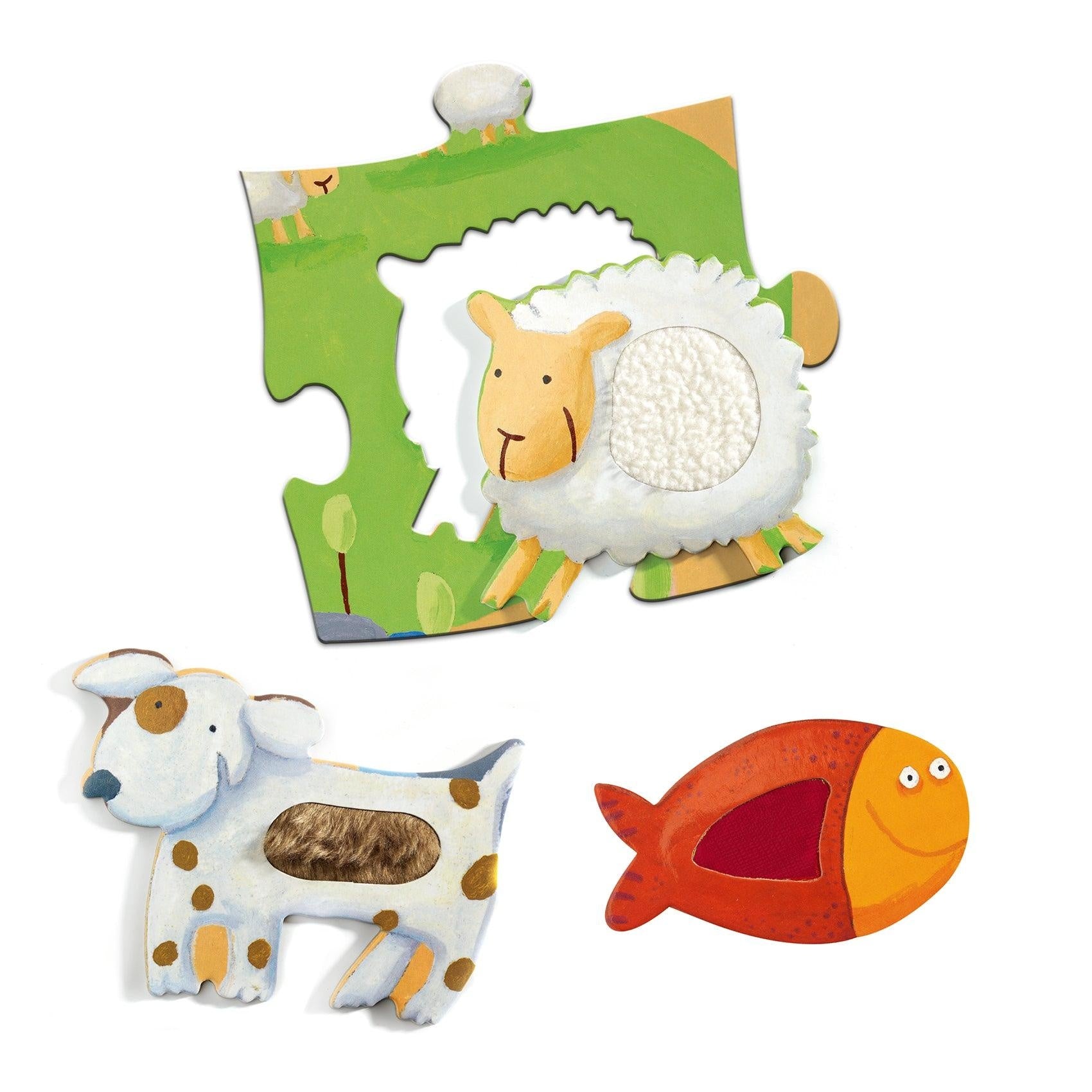 Grote tactiel puzzel - boerderij