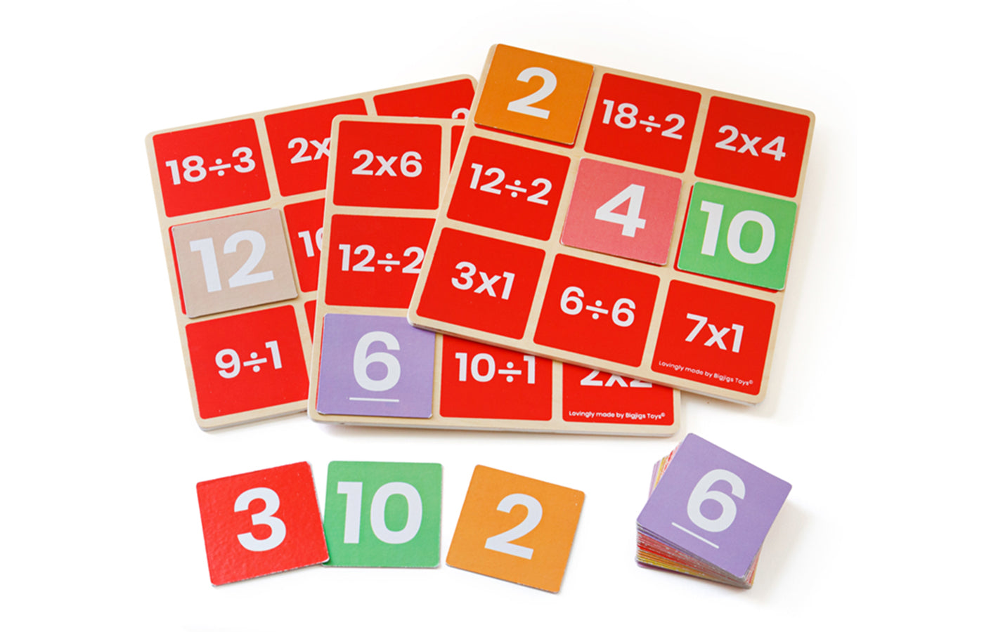 Rekenbingo - vermenigvuldigen en delen