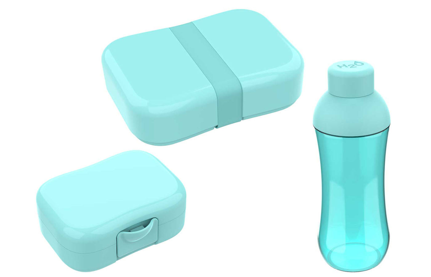 Lunch - pastel - blauw