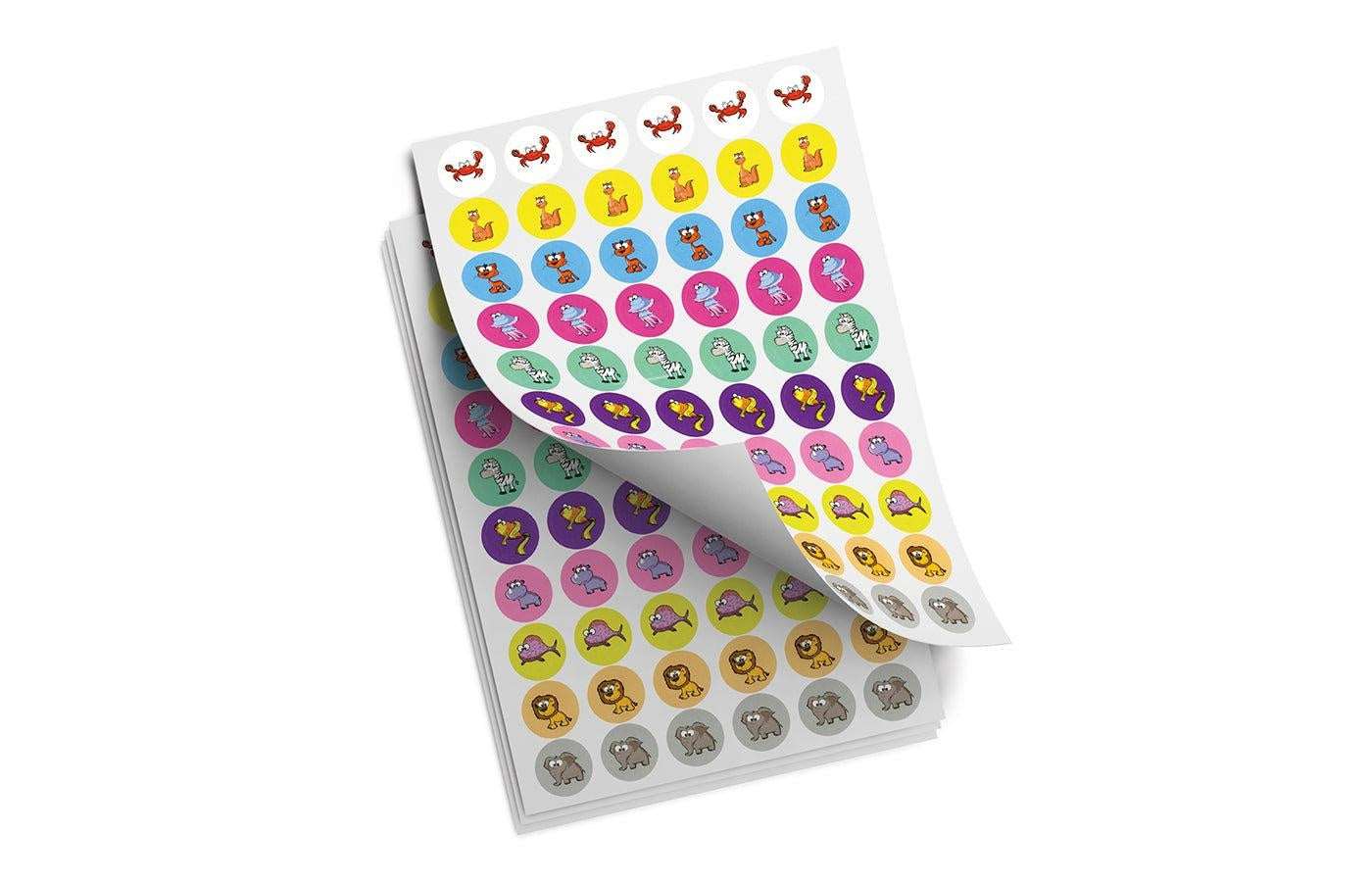 Beloningsstickers - vrolijke dieren