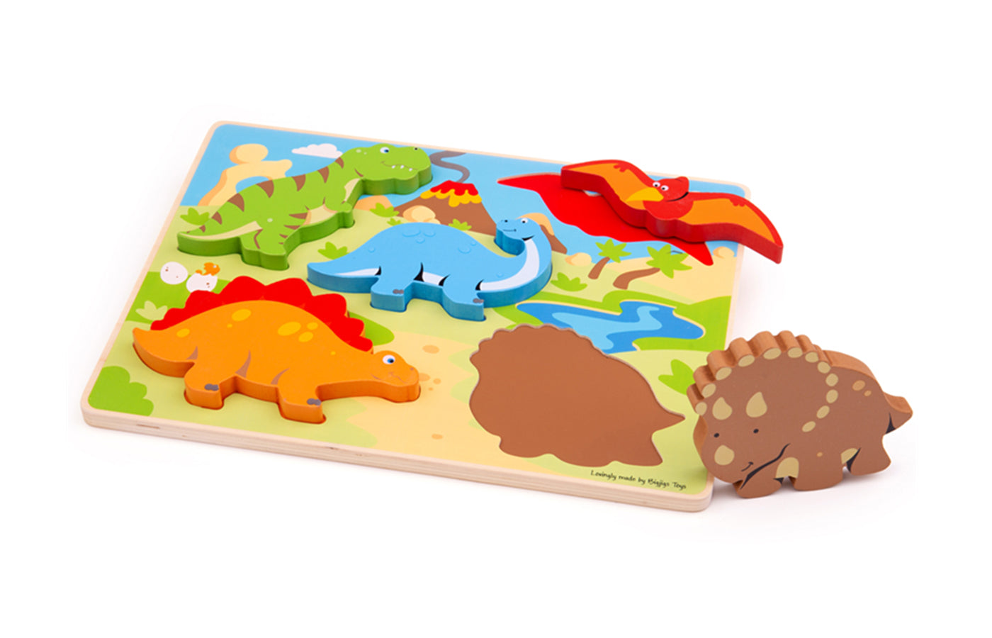 Inlegpuzzel - dinosaurussen