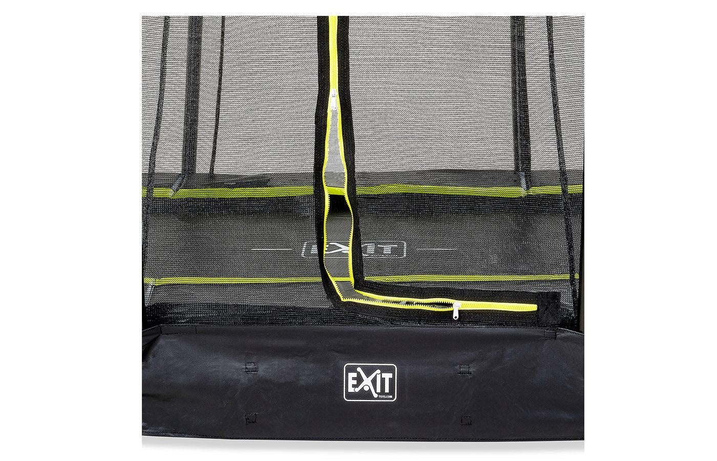 Inground trampoline met veiligheidsnet (rechthoek)