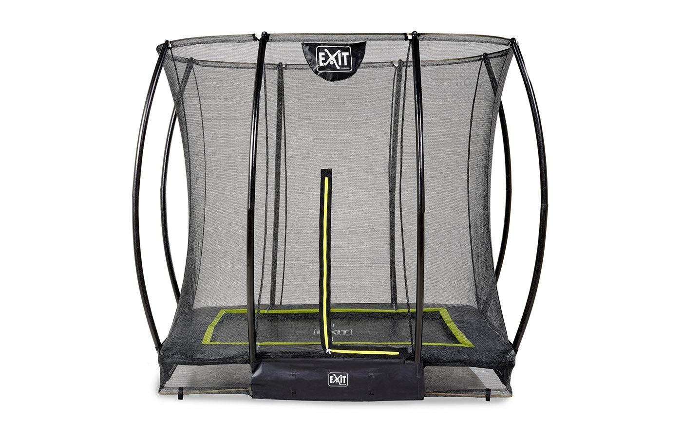 Inground trampoline met veiligheidsnet (rechthoek)