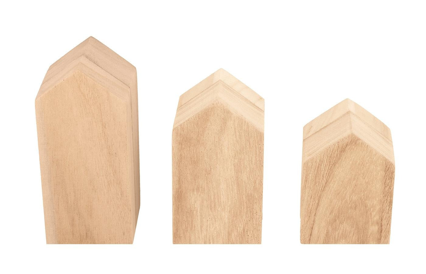 Plateau met houten huisjes (8)