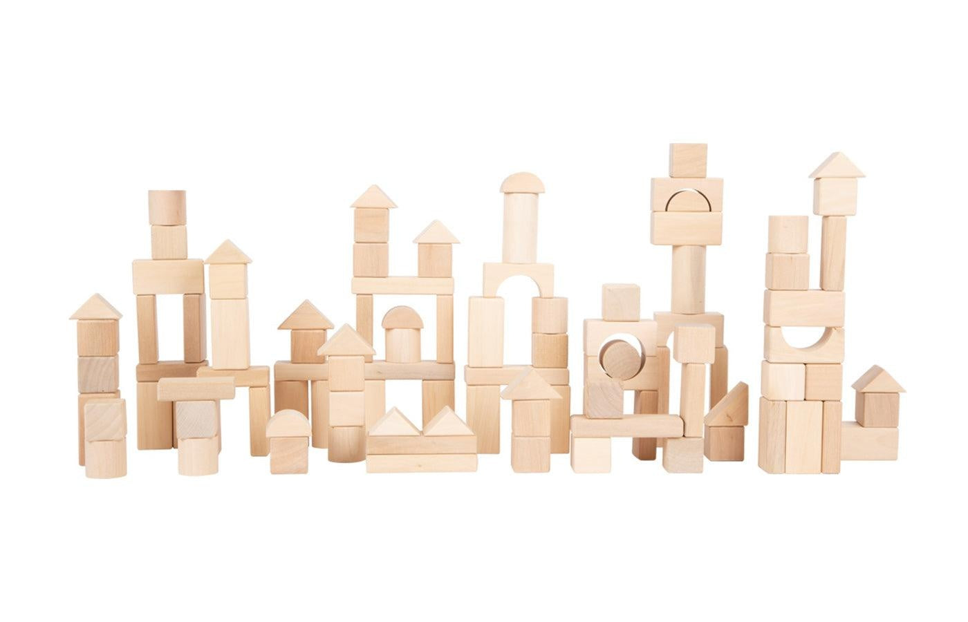 Houten constructie blokken (100)