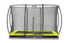 Inground trampoline met veiligheidsnet (rechthoek)