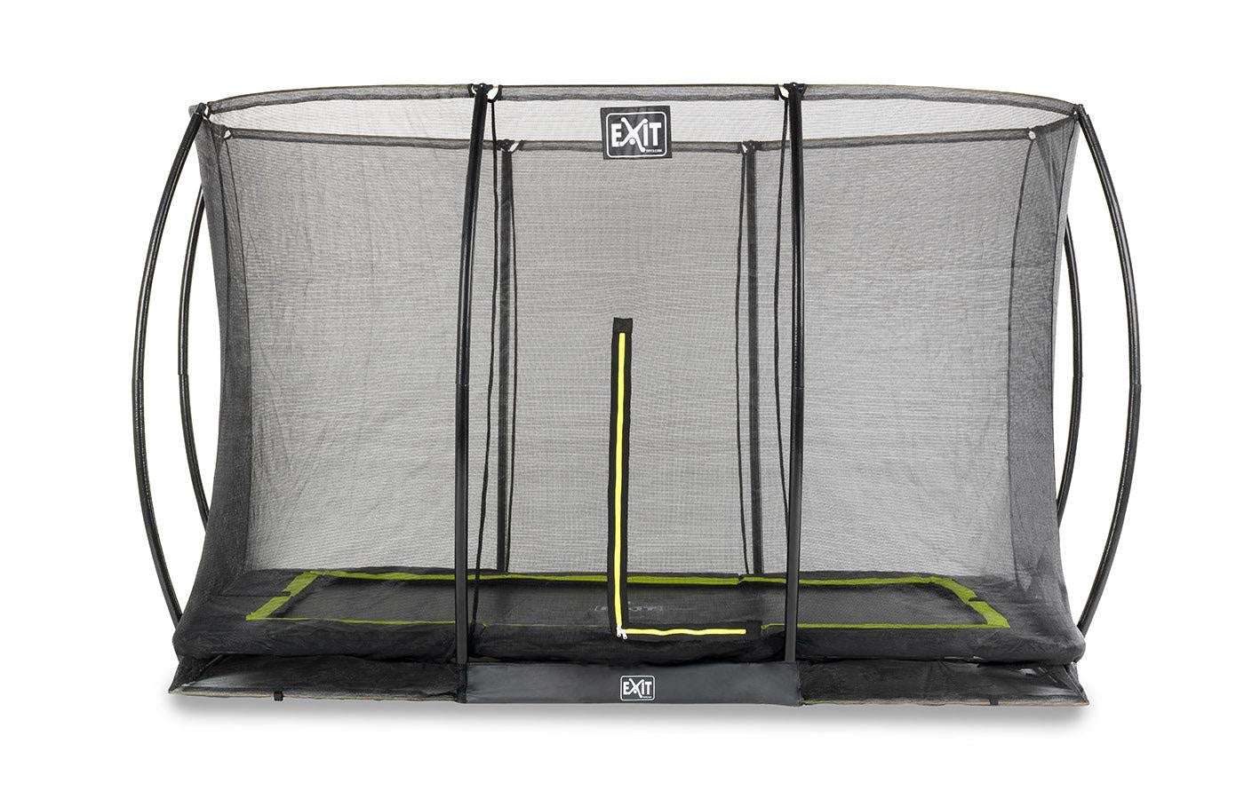 Inground trampoline met veiligheidsnet (rechthoek)