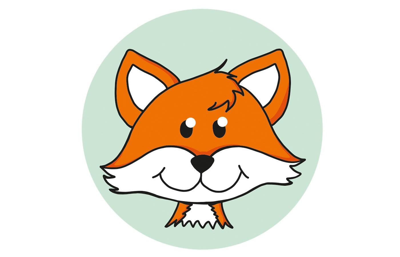 Beloningsstickers - vos