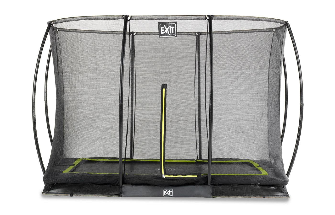 Inground trampoline met veiligheidsnet (rechthoek)