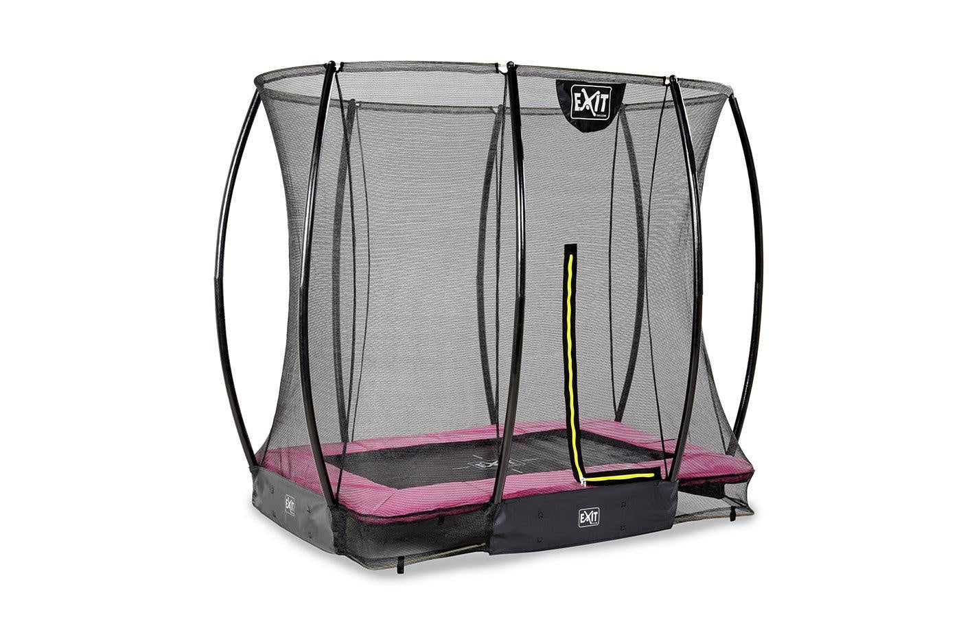 Inground trampoline met veiligheidsnet (rechthoek)