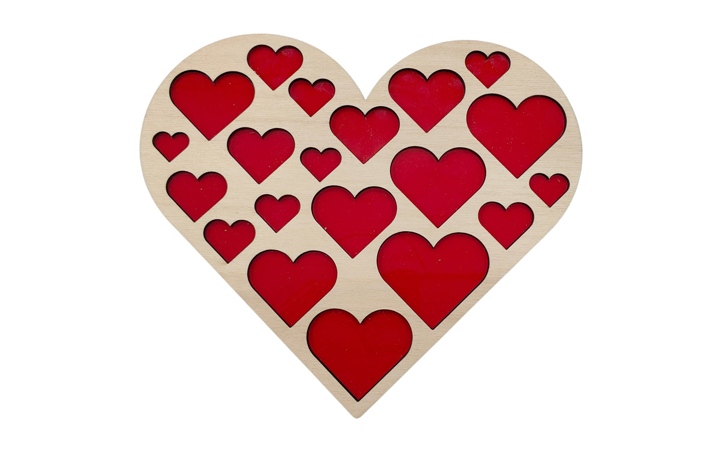 Inlegpuzzel - hartjes