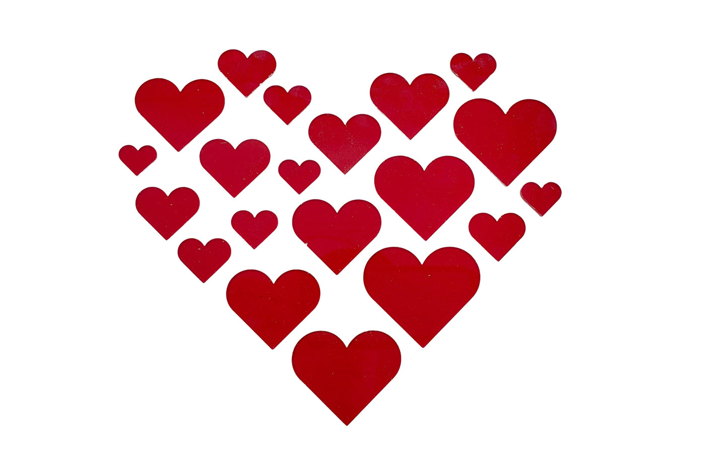 Inlegpuzzel - hartjes