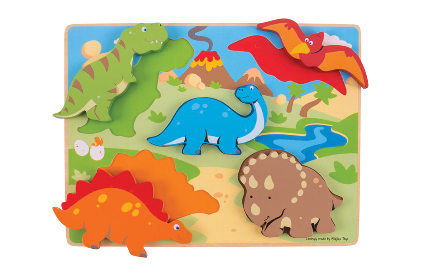 Inlegpuzzel - dinosaurussen