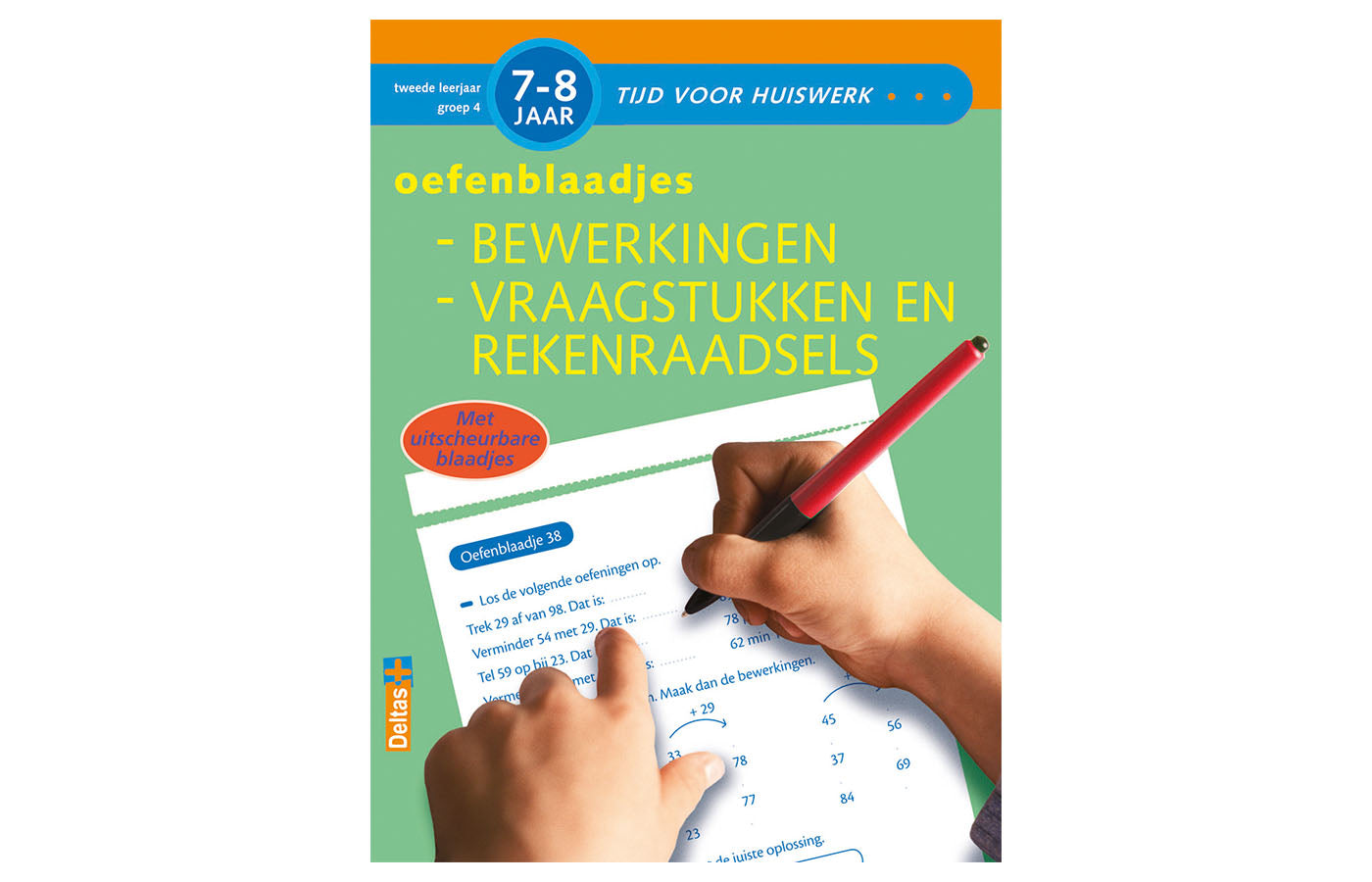 Tijd voor huiswerk - oefenblaadjes bewerkingen, vraagstukken en rekenraadsels (7-8 j.)
