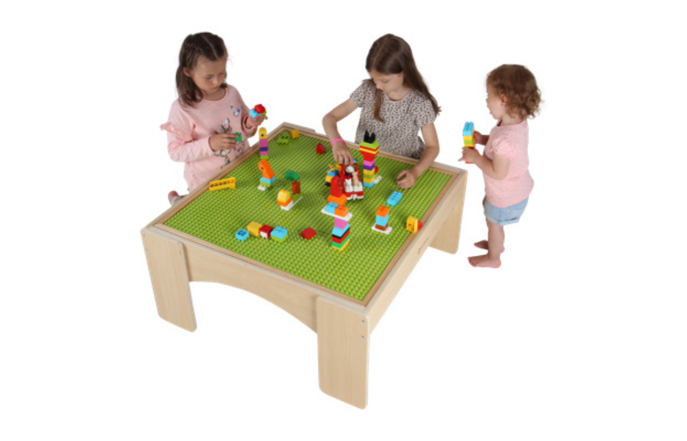 Table de construction (Lego & Duplo) – Houten Onderwijsmateriaal