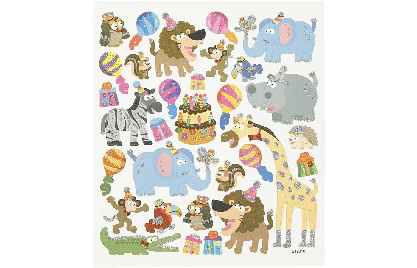 Stickers - dieren party