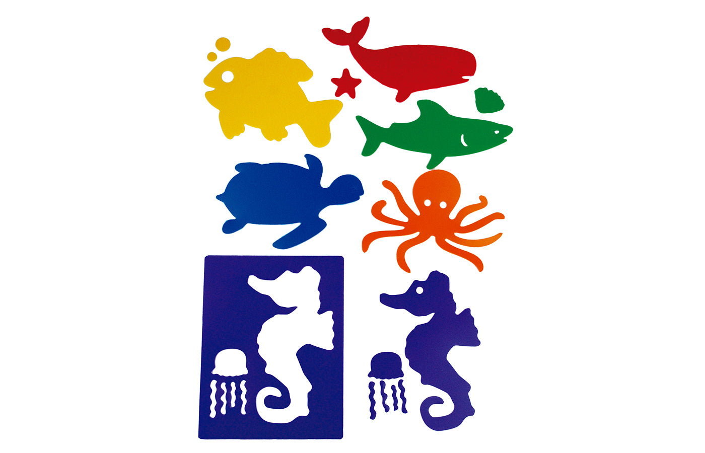 Stencils - zeedieren (6)