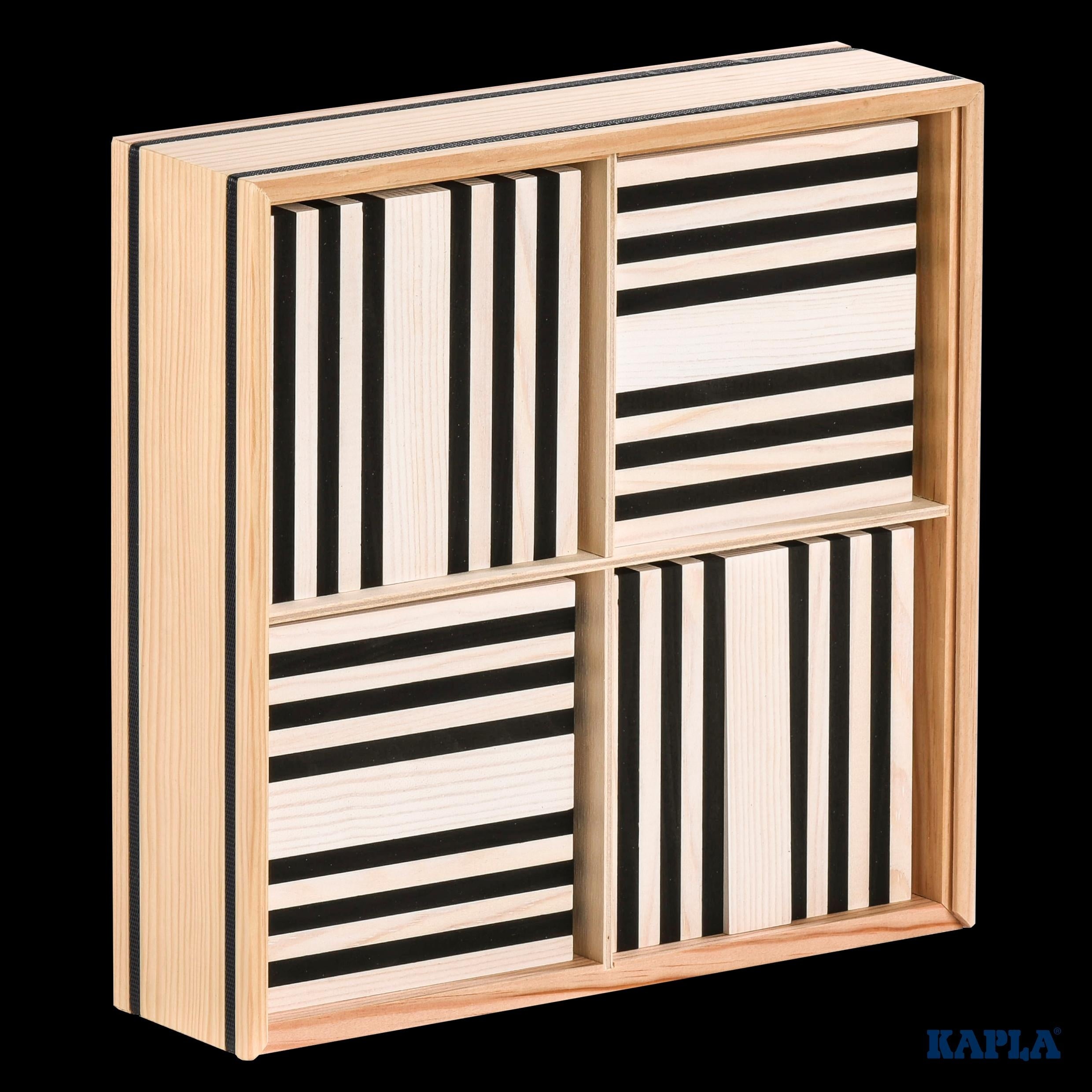 Box with 100 Kapla planks - nature