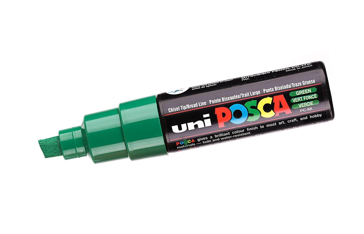 Uni POSCA PC-8K Broad Chisel Tip Paint Marker in Black | 8 mm